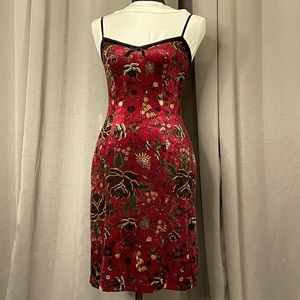 Y2K Original Betsey Johnson Velvet Mini Dress